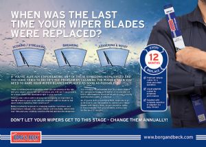 First Line Ltd. encourages changing wiper blades during drier months for optimum visibility